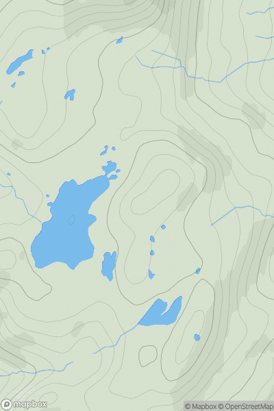 Thumbnail image for Torr na h-Iolaire [Applecross to Achnasheen] showing contour plot for surrounding peak